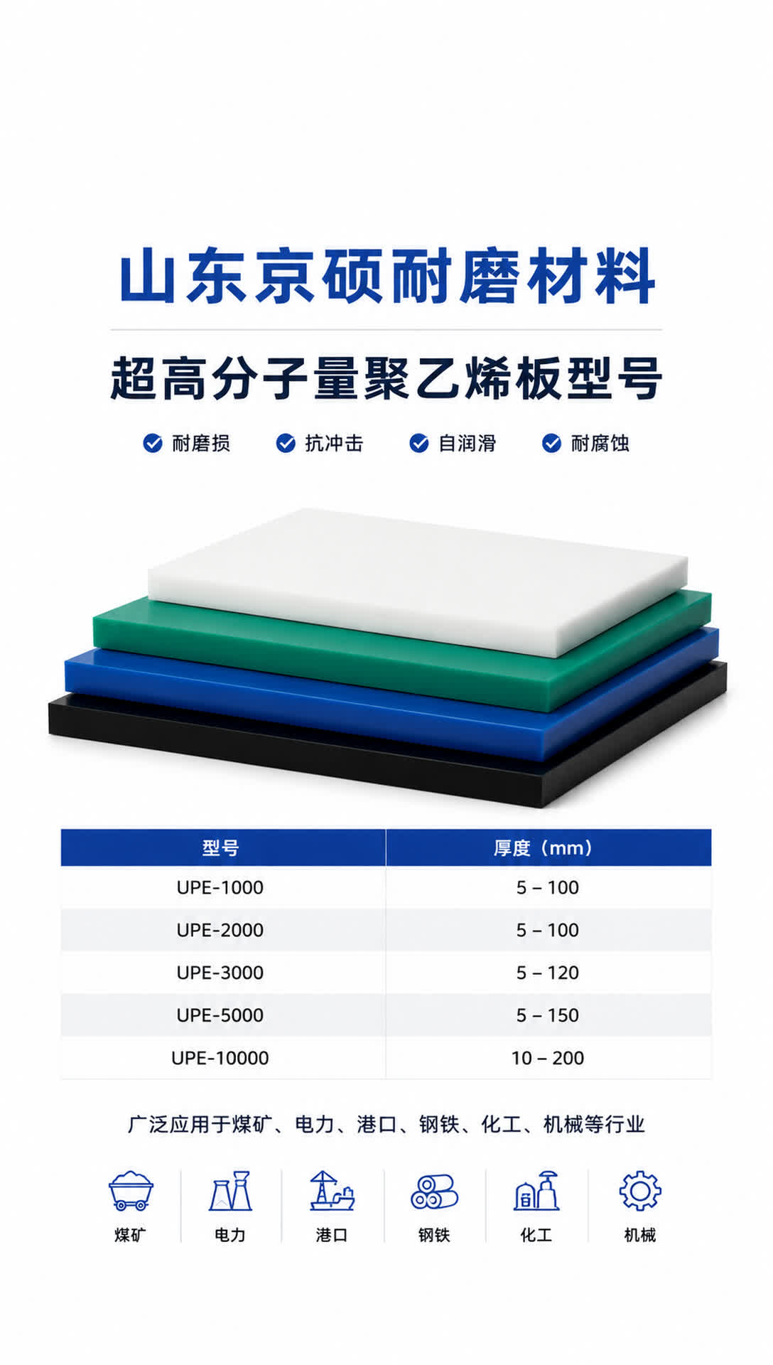 恩施耐磨材料产品展示1